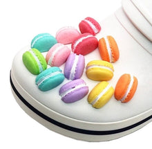 Load image into Gallery viewer, Multi-Color Shoe Charm Macaron Set. Charms for your Crocs.
