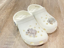 Load image into Gallery viewer, Shoe Charms Cute Elephant Gold &amp; Silver Rhinestone for Shoes, Charms for your Crocs,
