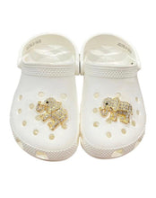 Load image into Gallery viewer, Shoe Charms Cute Elephant Gold &amp; Silver Rhinestone for Shoes, Charms for your Crocs,
