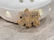 Load image into Gallery viewer, Shoe Charms Cute Elephant Gold &amp; Silver Rhinestone for Shoes, Charms for your Crocs,
