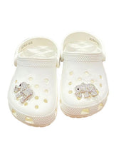 Load image into Gallery viewer, Shoe Charms Cute Elephant Gold &amp; Silver Rhinestone for Shoes, Charms for your Crocs,
