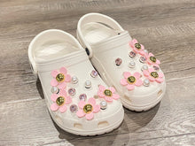 Load image into Gallery viewer, Crocs Charm PINK Daisy Floral / Pearl / Diamond (12pcs / 24pcs) Shoe Decoration Accessories for Girls and Adult Women
