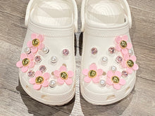 Load image into Gallery viewer, Crocs Charm PINK Daisy Floral / Pearl / Diamond (12pcs / 24pcs) Shoe Decoration Accessories for Girls and Adult Women
