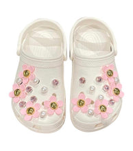 Load image into Gallery viewer, Crocs Charm PINK Daisy Floral / Pearl / Diamond (12pcs / 24pcs) Shoe Decoration Accessories for Girls and Adult Women
