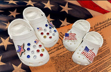 Load image into Gallery viewer, Crocs USA National Holiday Charms Set. Shoe Decoration for your Crocs, Croc Accessories for Girls and Adult Women
