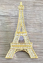 Load image into Gallery viewer, Croc Charms Gold &amp; Silver Eiffel tower Rhinestone for Shoes, Charms for your Crocs, Croc Accessories for Girls and Adult Women
