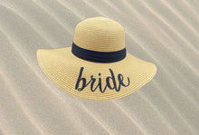 Load image into Gallery viewer, Fedora Summer Beach Customized Letter Hat for women
