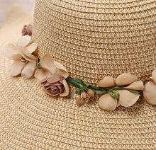 Load image into Gallery viewer, Fedora Summer Beach Hat for women
