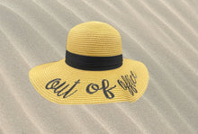 Load image into Gallery viewer, Fedora Summer Beach Customized Letter Hat for women
