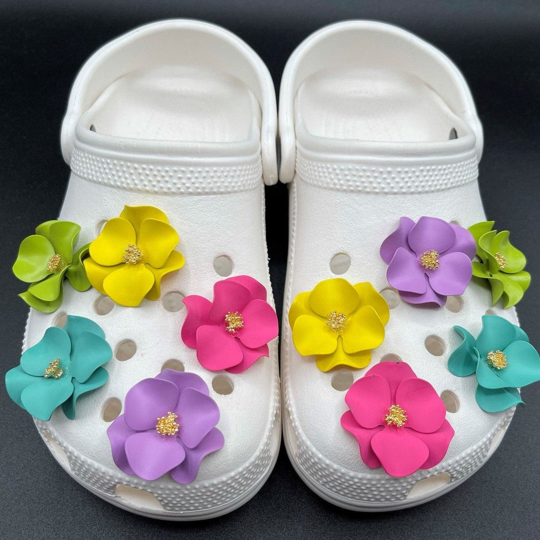 Crocs High Quality Pastel Floral Charms for your Crocs, Croc Accessories for Girls and Adult Women