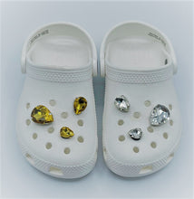 Load image into Gallery viewer, Crocs Luxury Charms (6 pcs) Gold and Silver Set. Suitable Crocs or Similar Shoe for adult and children and baby.
