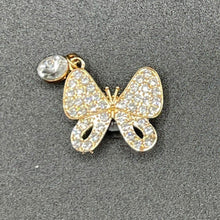 Load image into Gallery viewer, High Quality Rhinestone Butterfly Charm with Bling Diamond Charm for Crocs. Crocs Charms for Children and Adult Women. Charms for Crocs.
